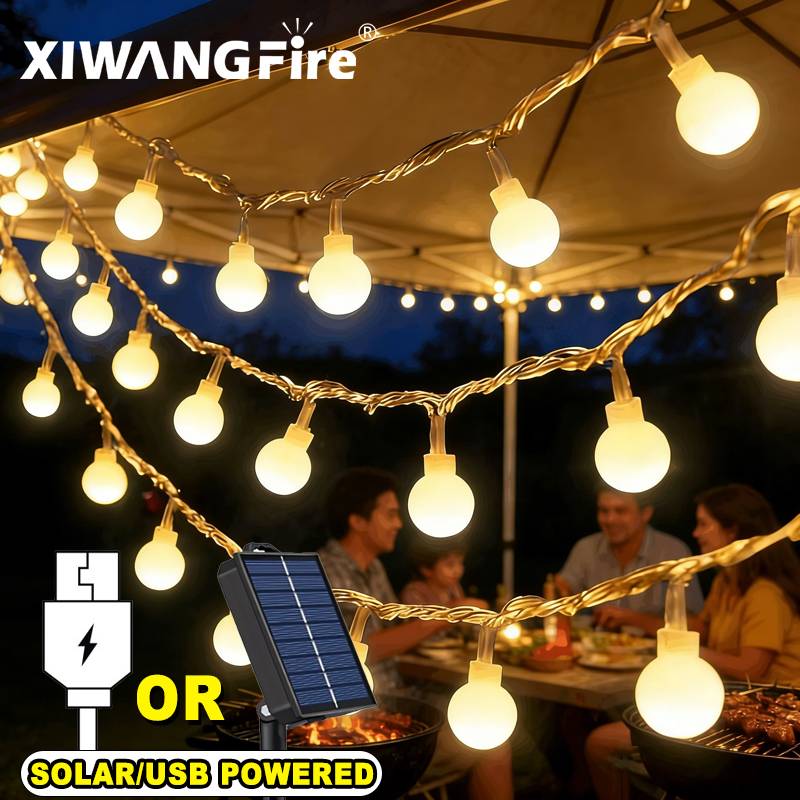 Home Decor For Wedding - Guirnalda de Luces Solares/USB/a Pilas de