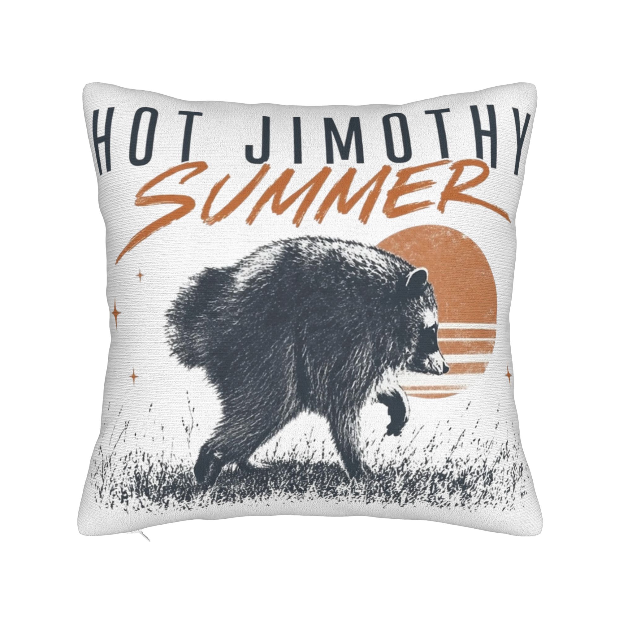 Home Decor Medan - Funda de almohada decorativa Jimothy Raccoon