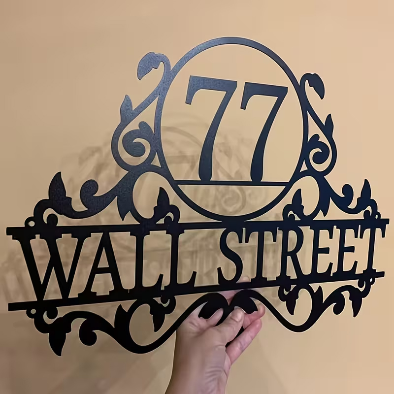 Home Decor For Wedding - Letrero Personalizado de Metal con Número