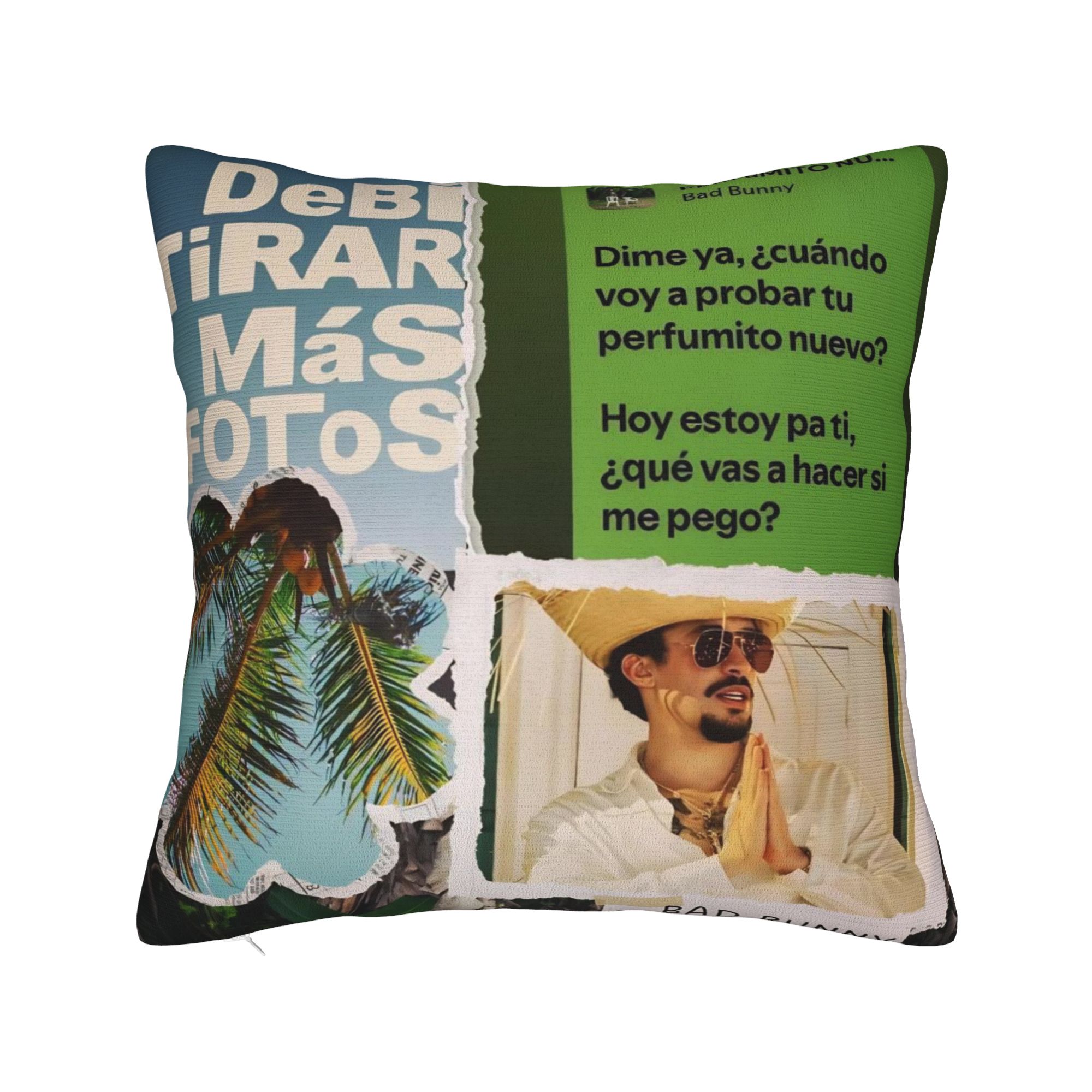 Home Decor Medan - Funda de almohada decorativa Bad Bunny