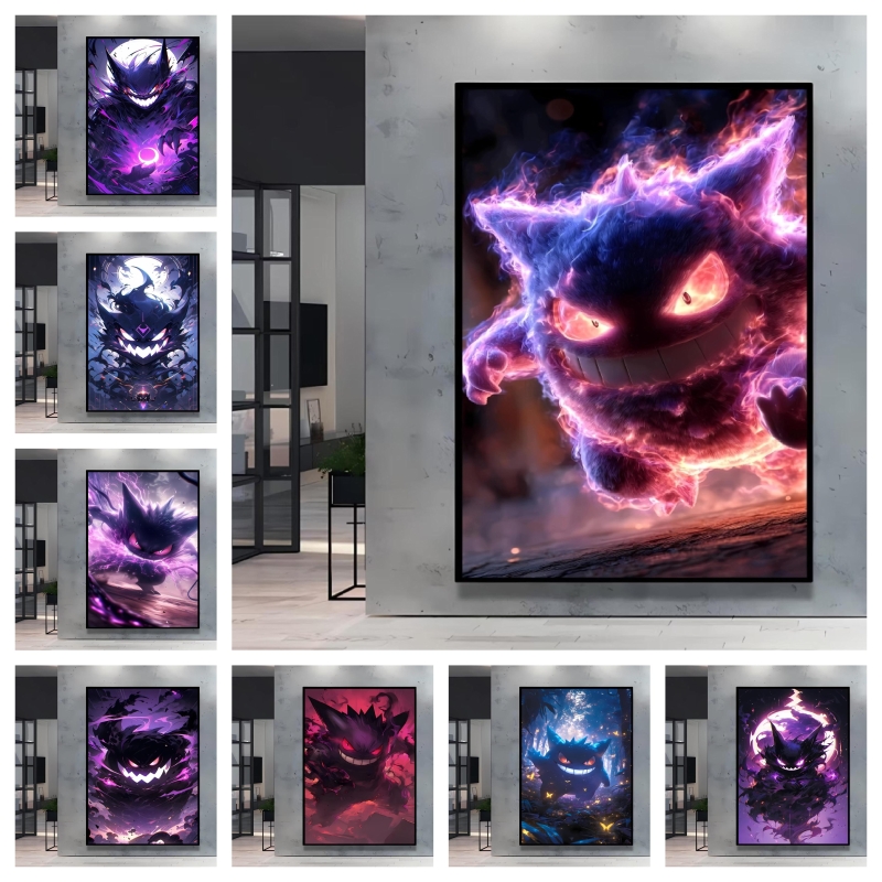 Home Decor Free Images - Pósteres impresos en lienzo de Pokémon,