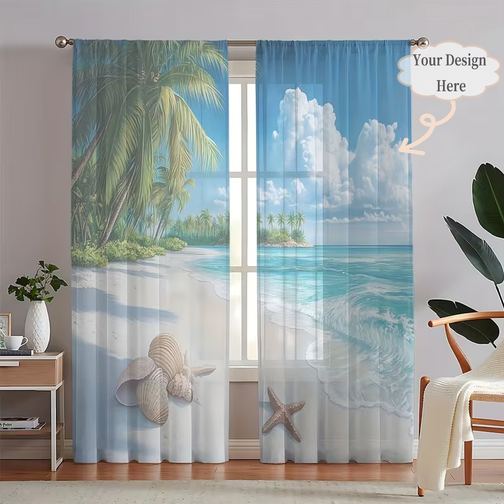 Home Decor Free Images - Cortinas Transparentes Planas 2D Personalizadas (2