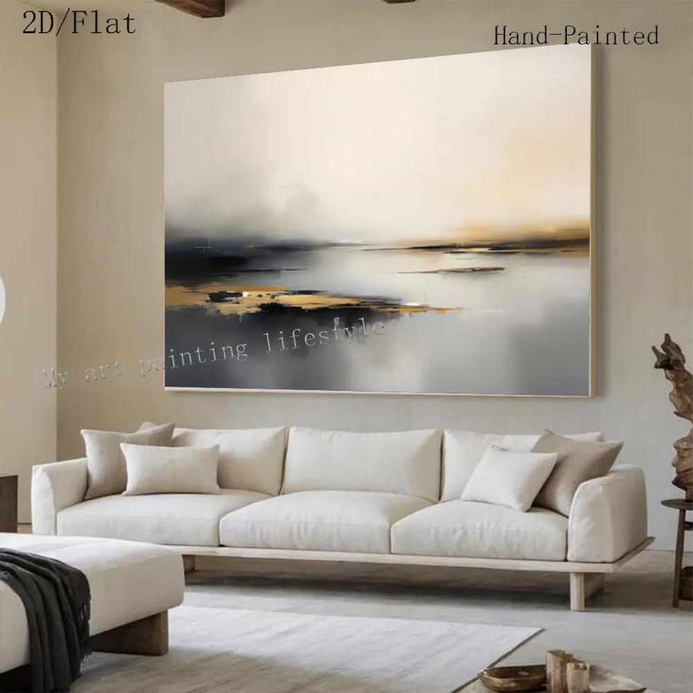 Home Decor Free Images - Cuadro Abstracto Grande Pintado a Mano