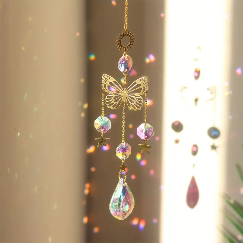Crystal Sun Catcher - 1 Atrapasueños de Cristal con Forma