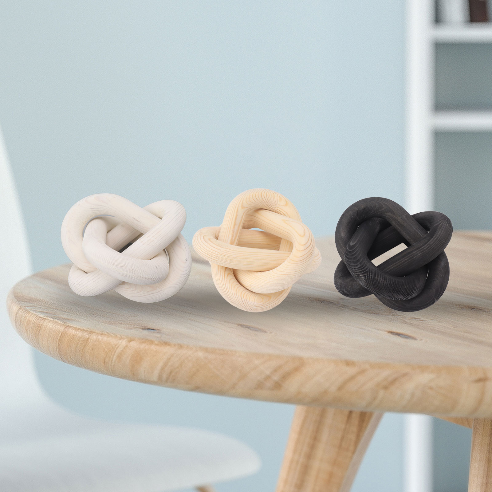 Home Decor Modern Organic - Cadena Decorativa de Madera, Cadena de