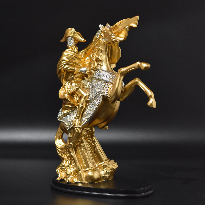 Home Decor Medieval - Estatua Medieval de Caballero Napoleón Montando