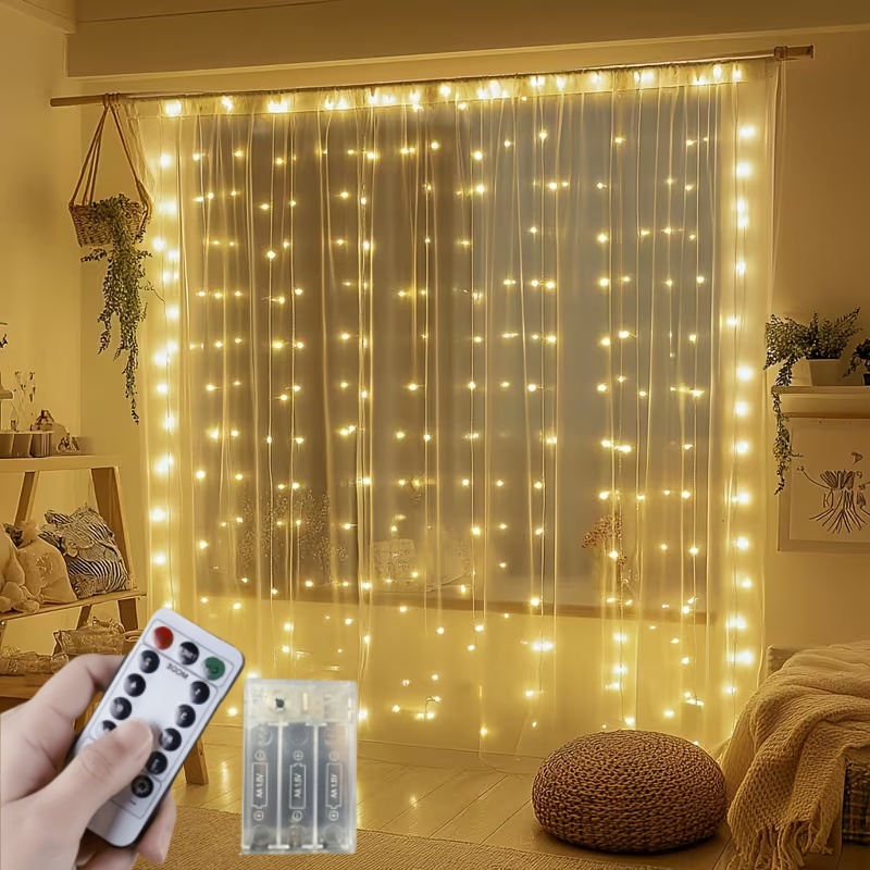 String Curtain Light - Guirnalda de Luces LED de 3M-6M