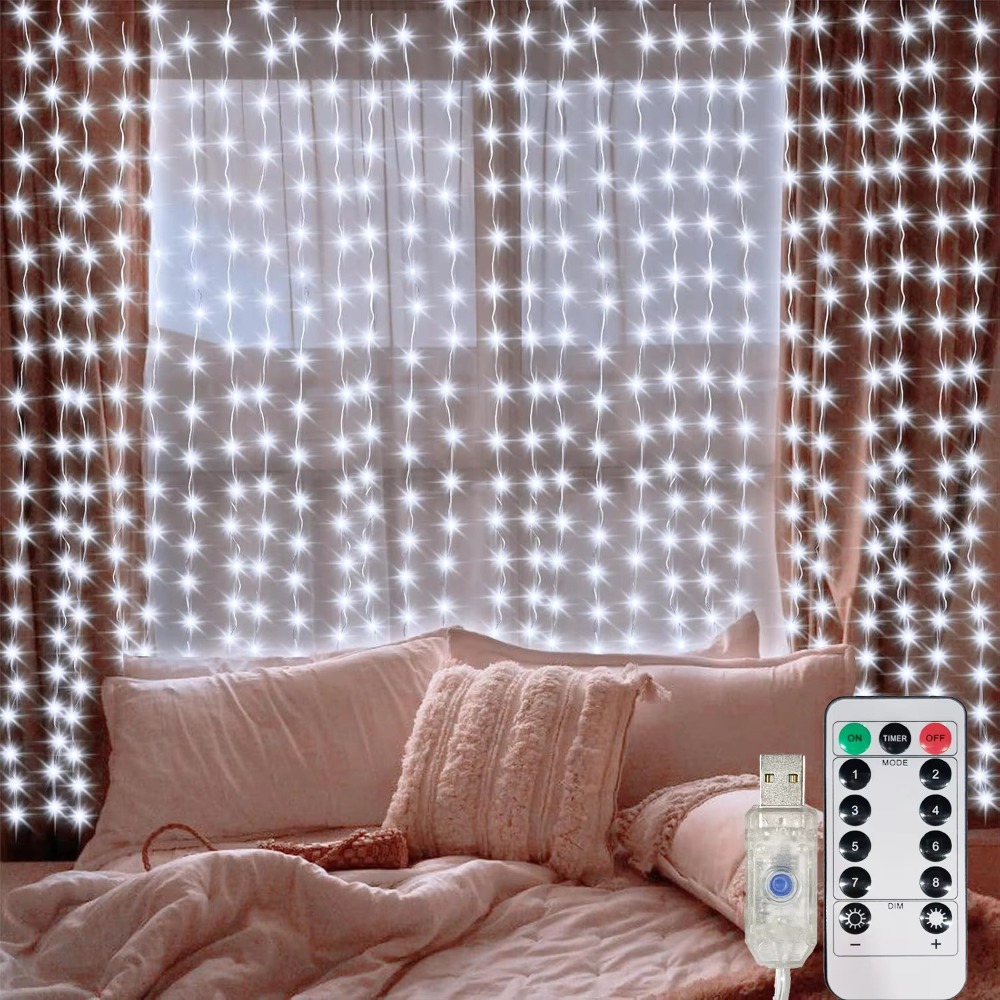String Curtain Light - Guirnalda de Luces LED para Cortina,
