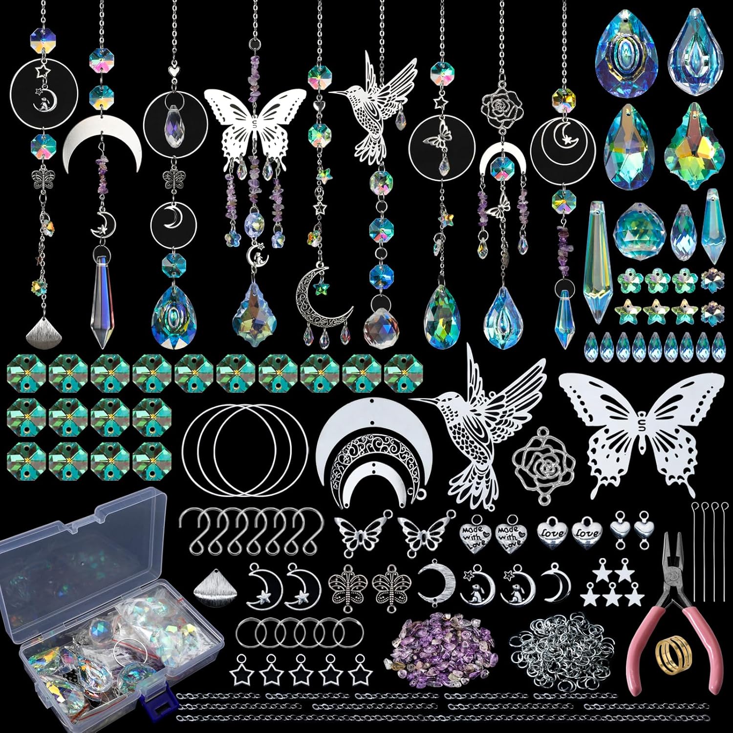 Crystal Sun Catcher - DIY 400 Uds. Kit de suministros