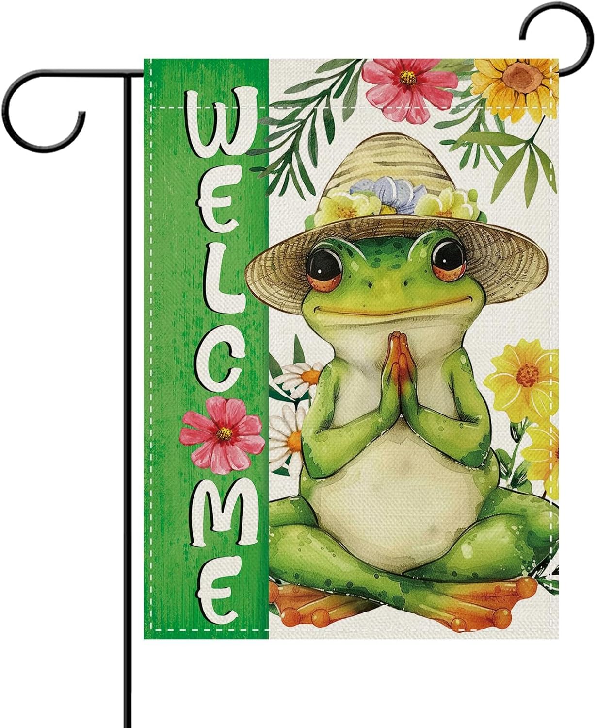 Home Decor Yoga - Bandera Decorativa de Jardín con Diseño