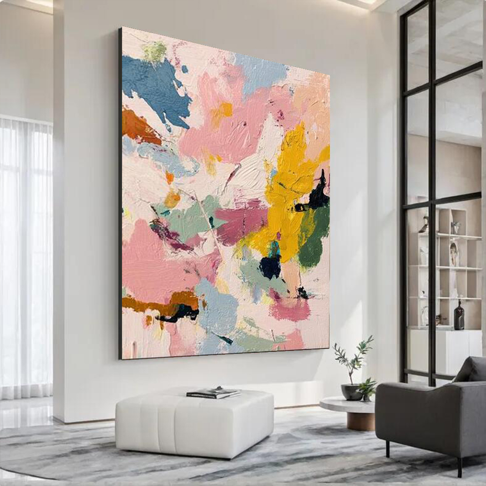 Home Decor Free Images - Pintura al Óleo Abstracta Moderna Hecha