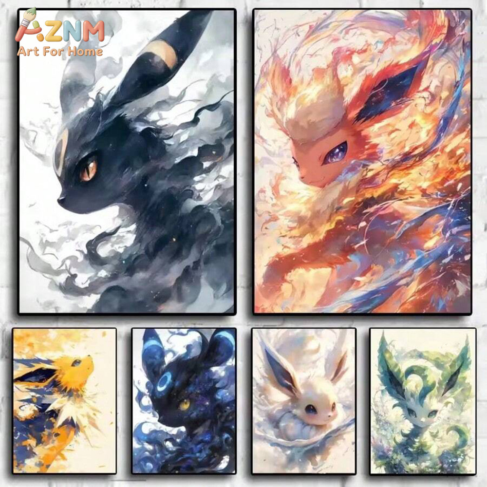 Watercolor Poster Print - AZNM - Impresión en lienzo de