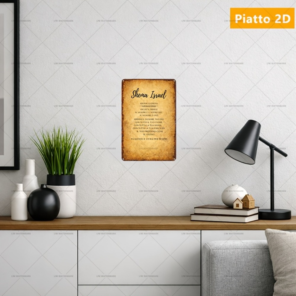 Home Decor Living - CIFBUY Letrero Metálico Impermeable de 8x8