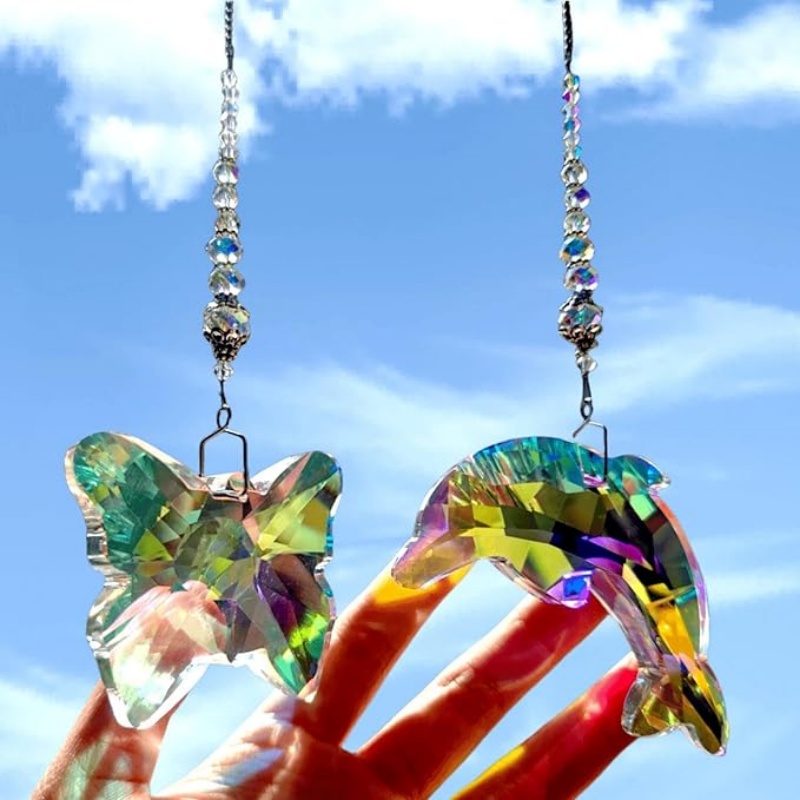 Atrapasueños de prisma de delf - Crystal Sun Catcher reseña y precio