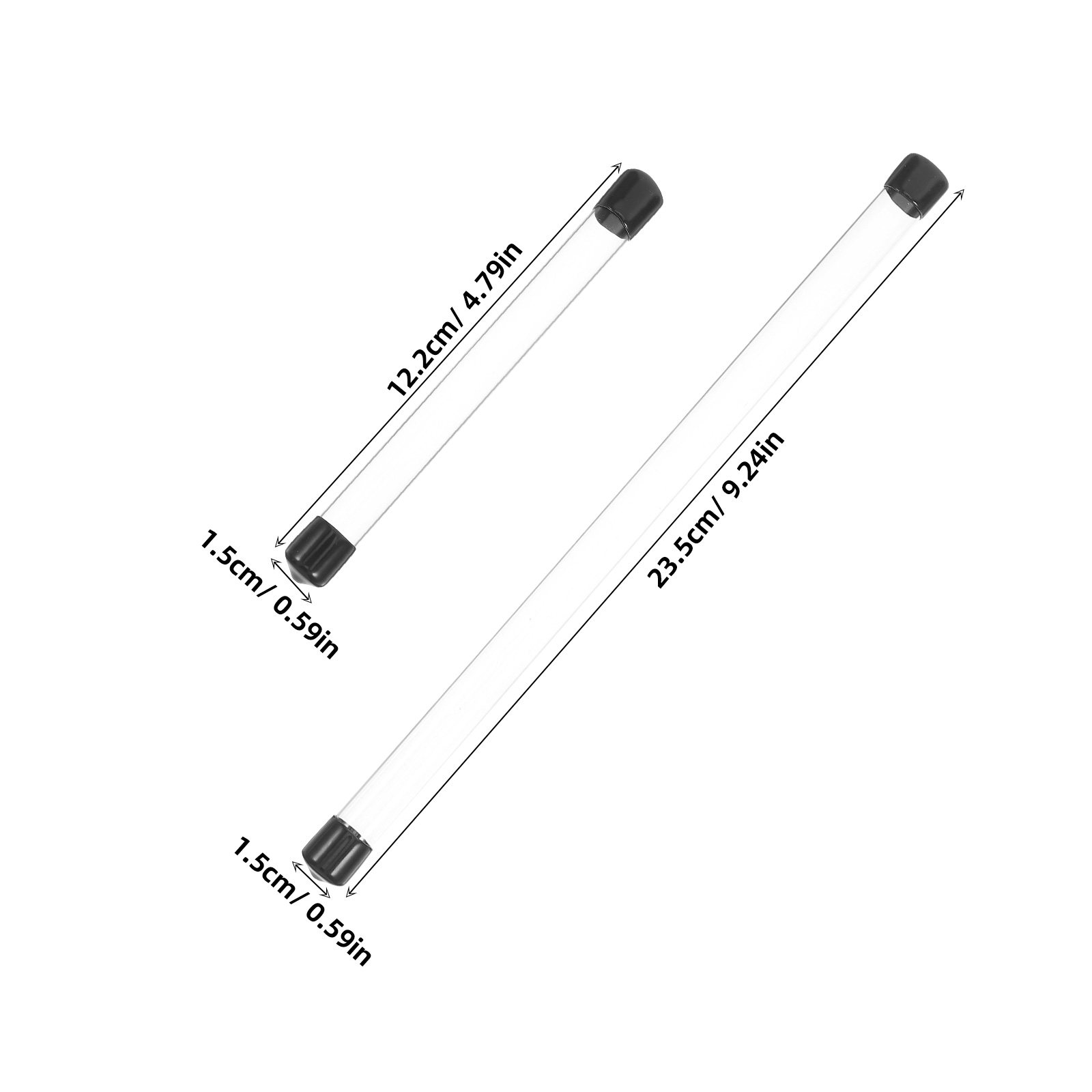 4 tubos transparentes de plást - Incense Stick Holder reseña y precio