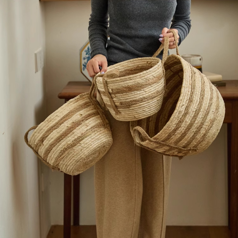 Cesta de almacenamiento tejida - Home Decor Hampers reseña y precio