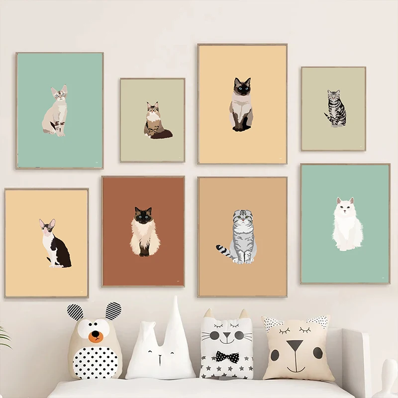 Pósteres de gatos siameses Sph - Home Decor Minimal reseña y precio