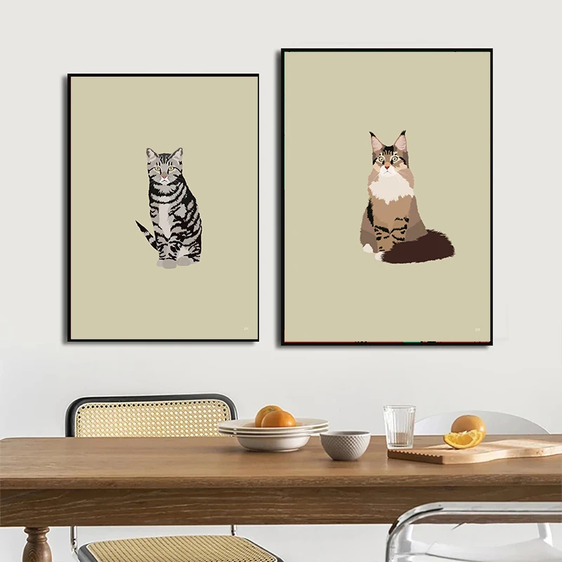 Pósteres de gatos siameses Sph - Home Decor Minimal reseña y precio