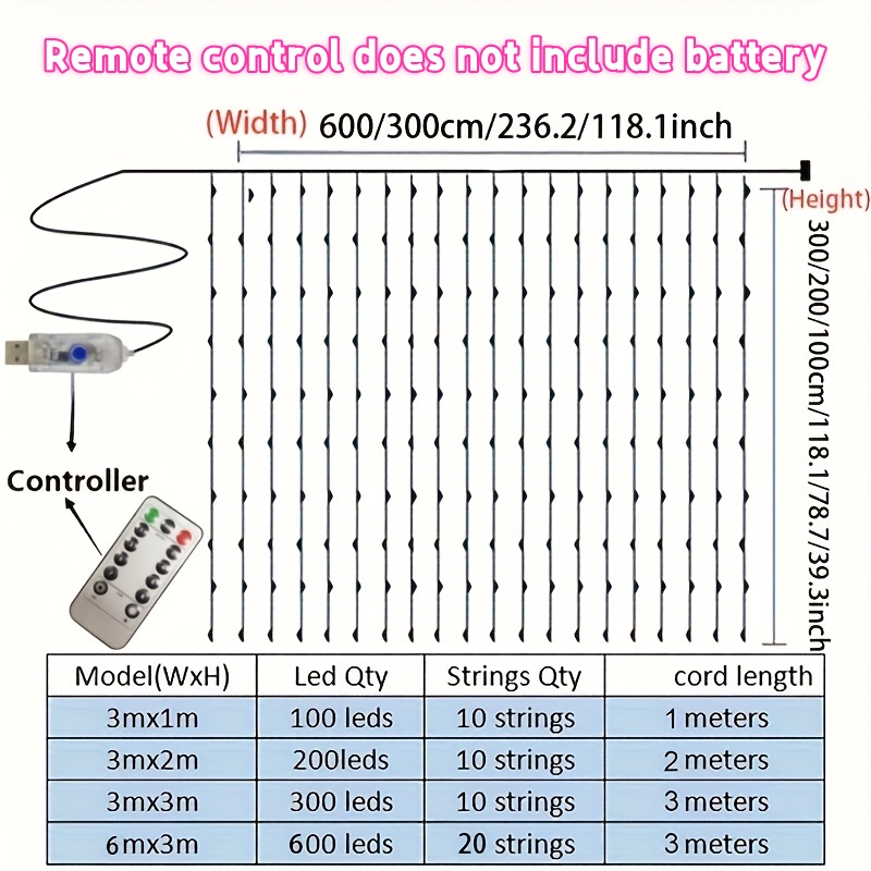 Guirnalda de Luces LED para Co - String Curtain Light reseña y precio