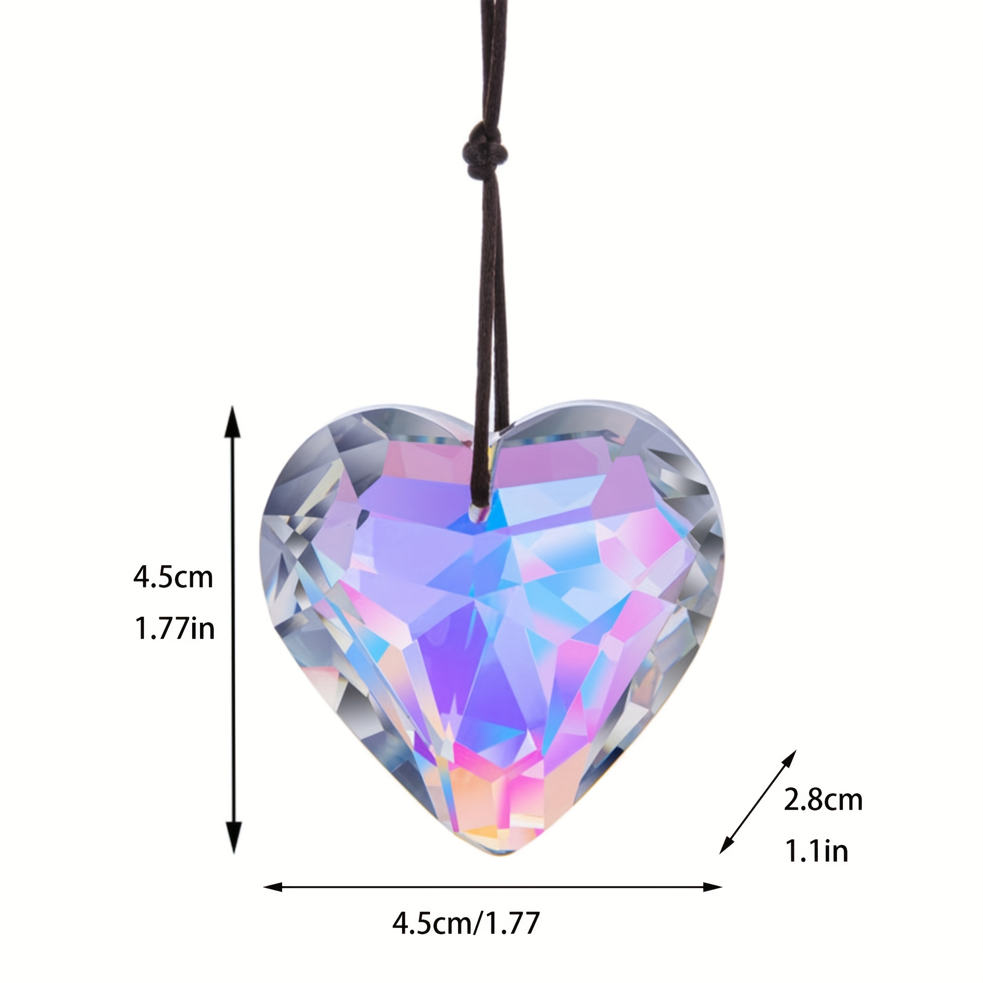 Colgante de prisma de melocotó - Crystal Sun Catcher reseña y precio