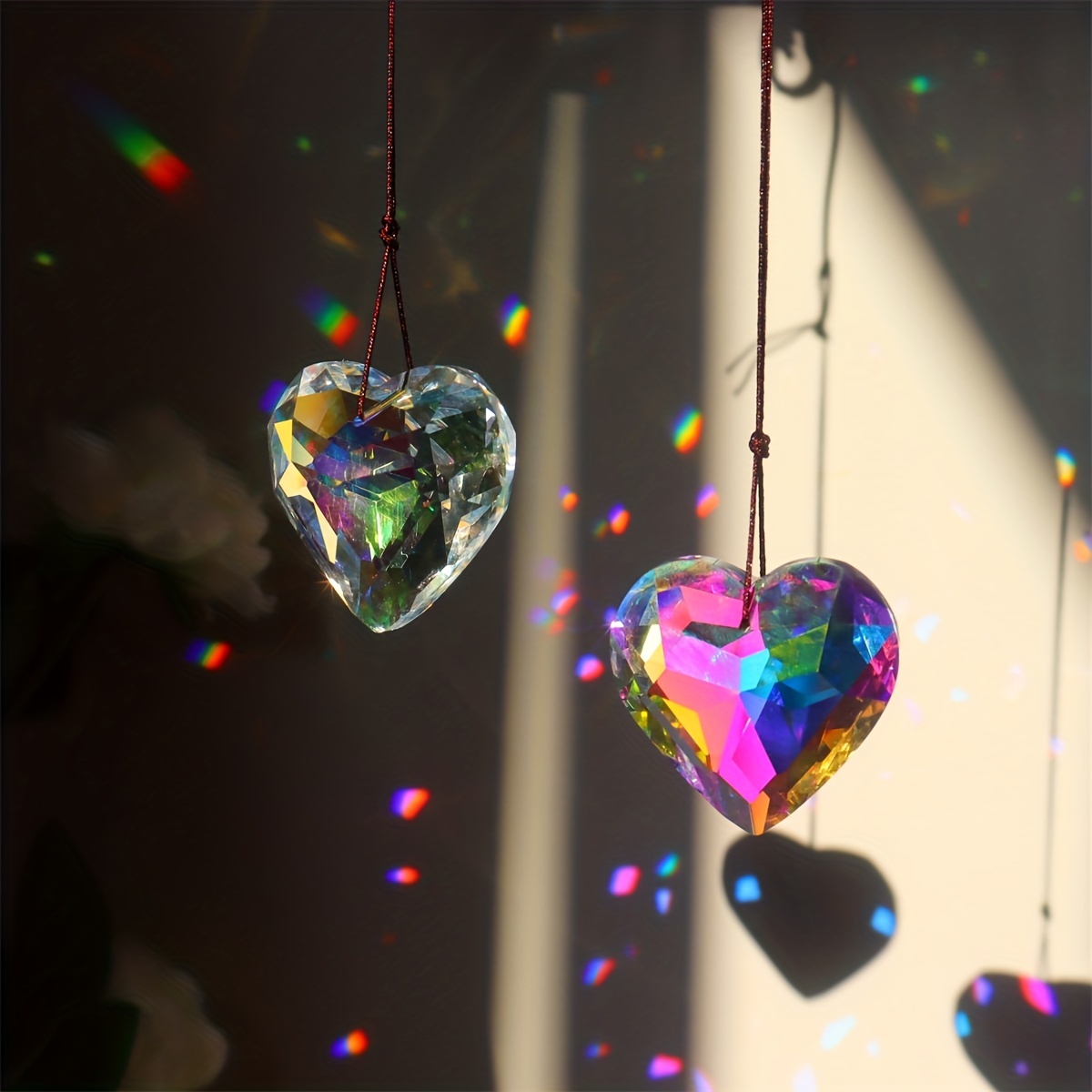 Colgante de prisma de melocotó - Crystal Sun Catcher reseña y precio