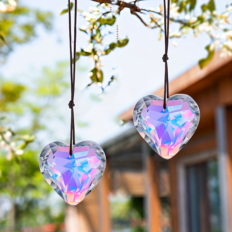Colgante de prisma de melocotó - Crystal Sun Catcher reseña y precio