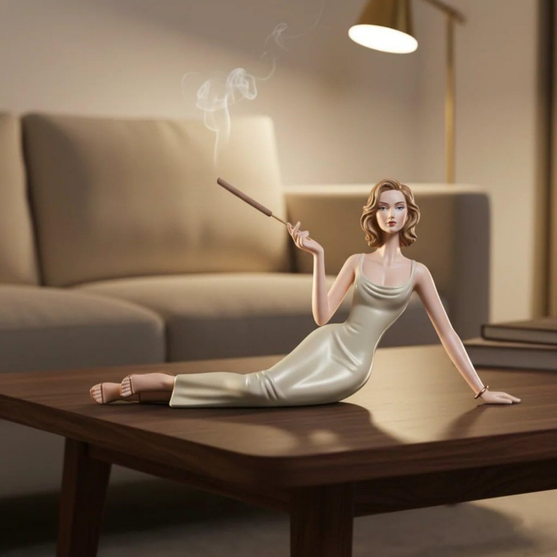 Elegante Figura de Dama, Porta - Incense Stick Holder reseña y precio