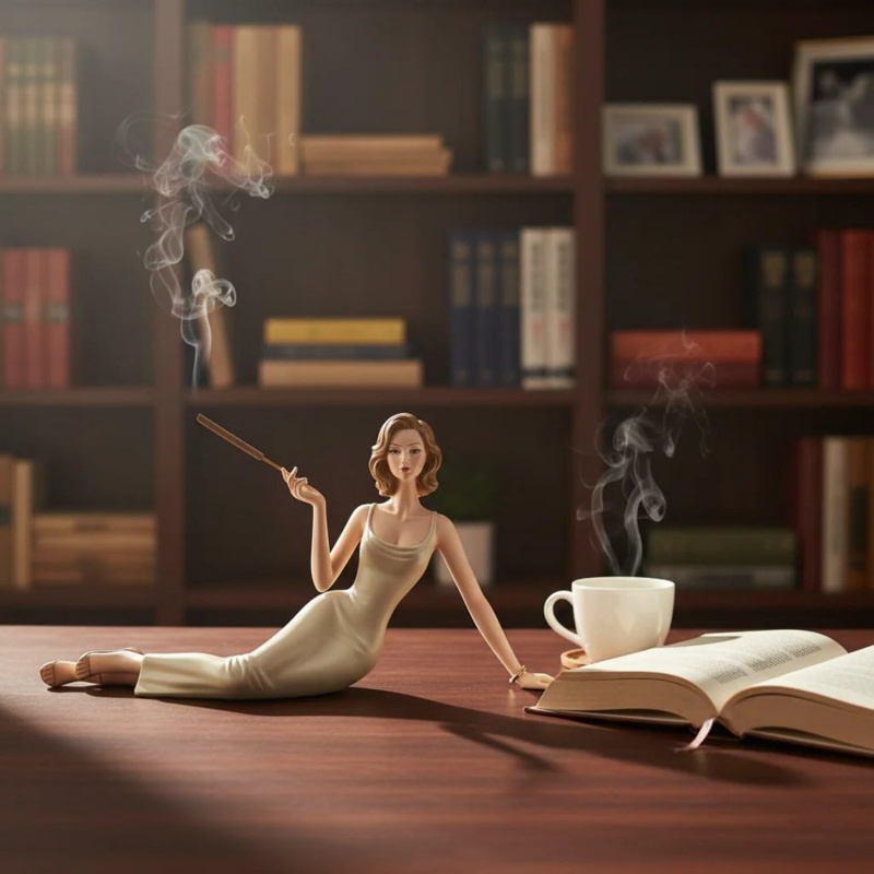 Elegante Figura de Dama, Porta - Incense Stick Holder reseña y precio