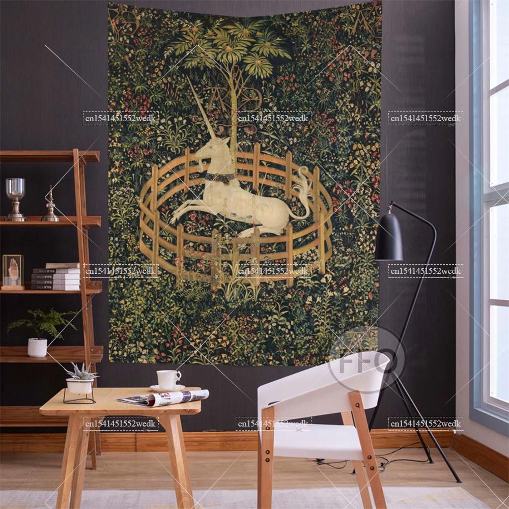 Tapiz de pared de Unicornio en - Home Decor Medieval reseña y precio
