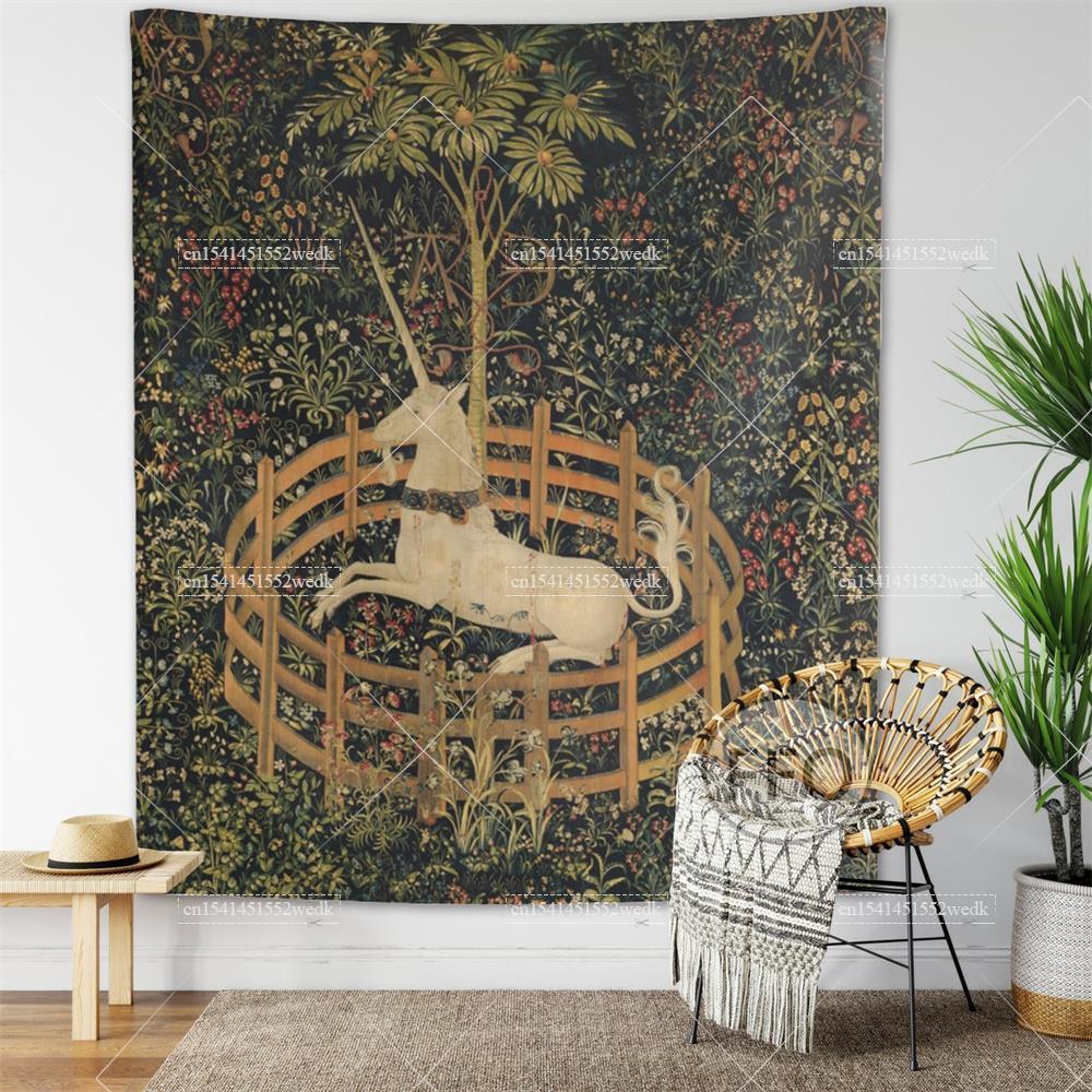 Tapiz de pared de Unicornio en - Home Decor Medieval reseña y precio