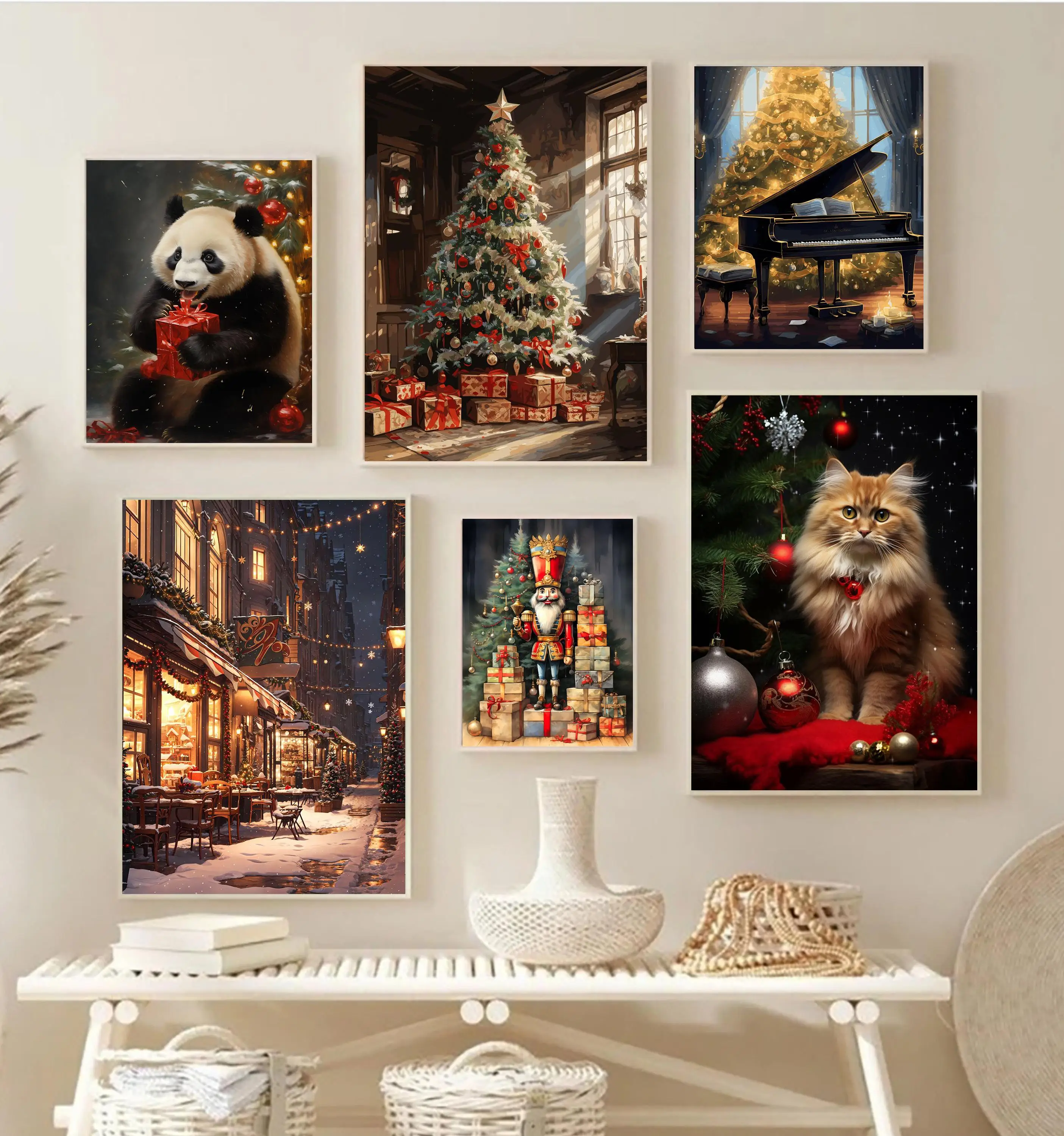 Póster de regalo de Navidad tr - Watercolor Poster Print reseña y precio