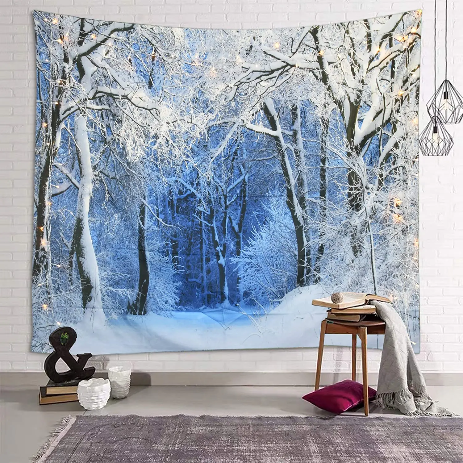 Tapiz navideño colgante de par - Home Decor Yoga reseña y precio