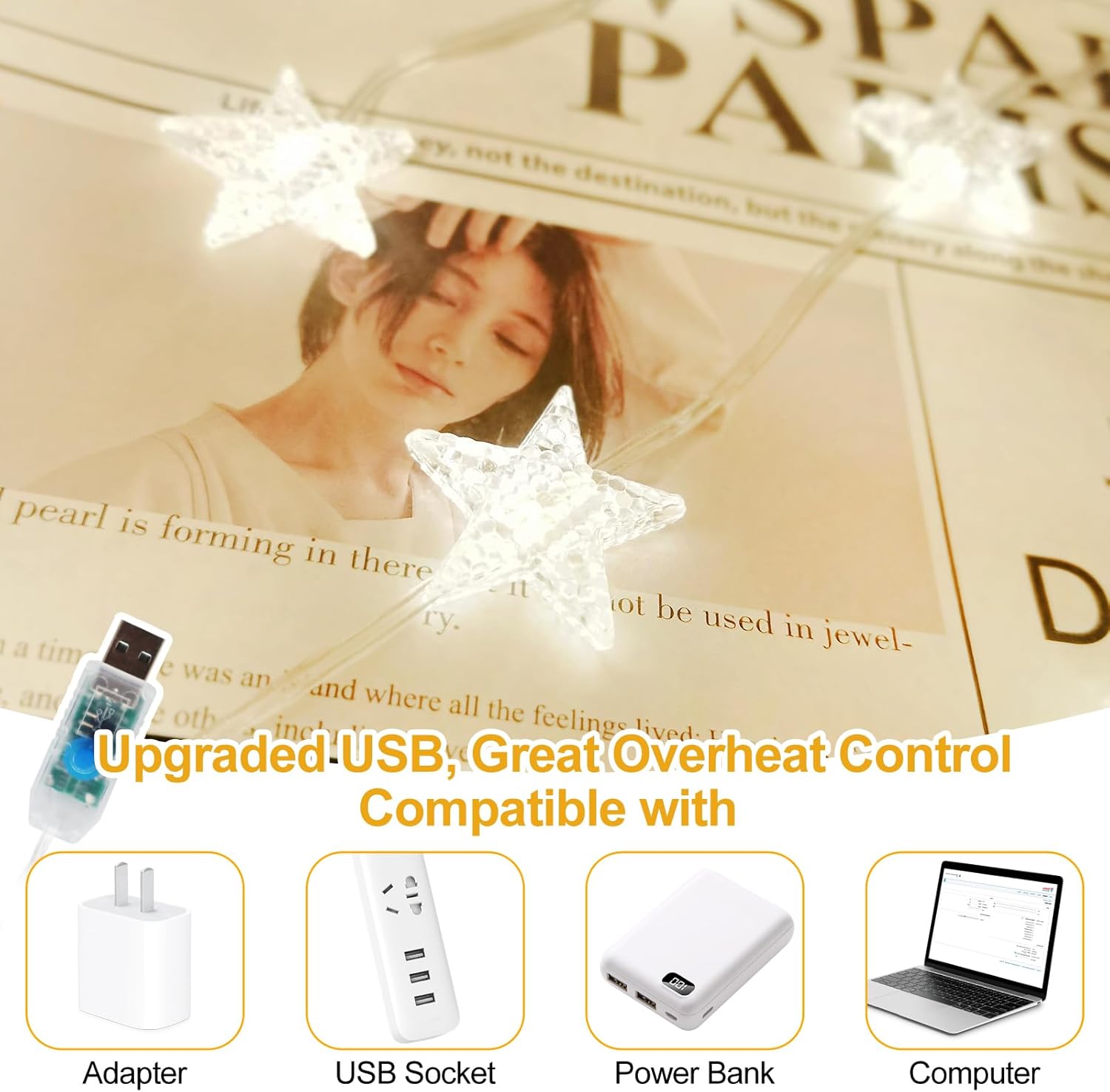 1pc 120 luces LED de cortina d - String Curtain Light reseña y precio