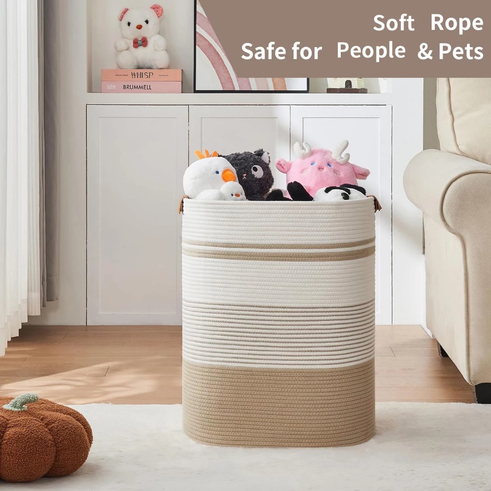 Cesto de lavandería tejido, ce - Home Decor Hampers reseña y precio