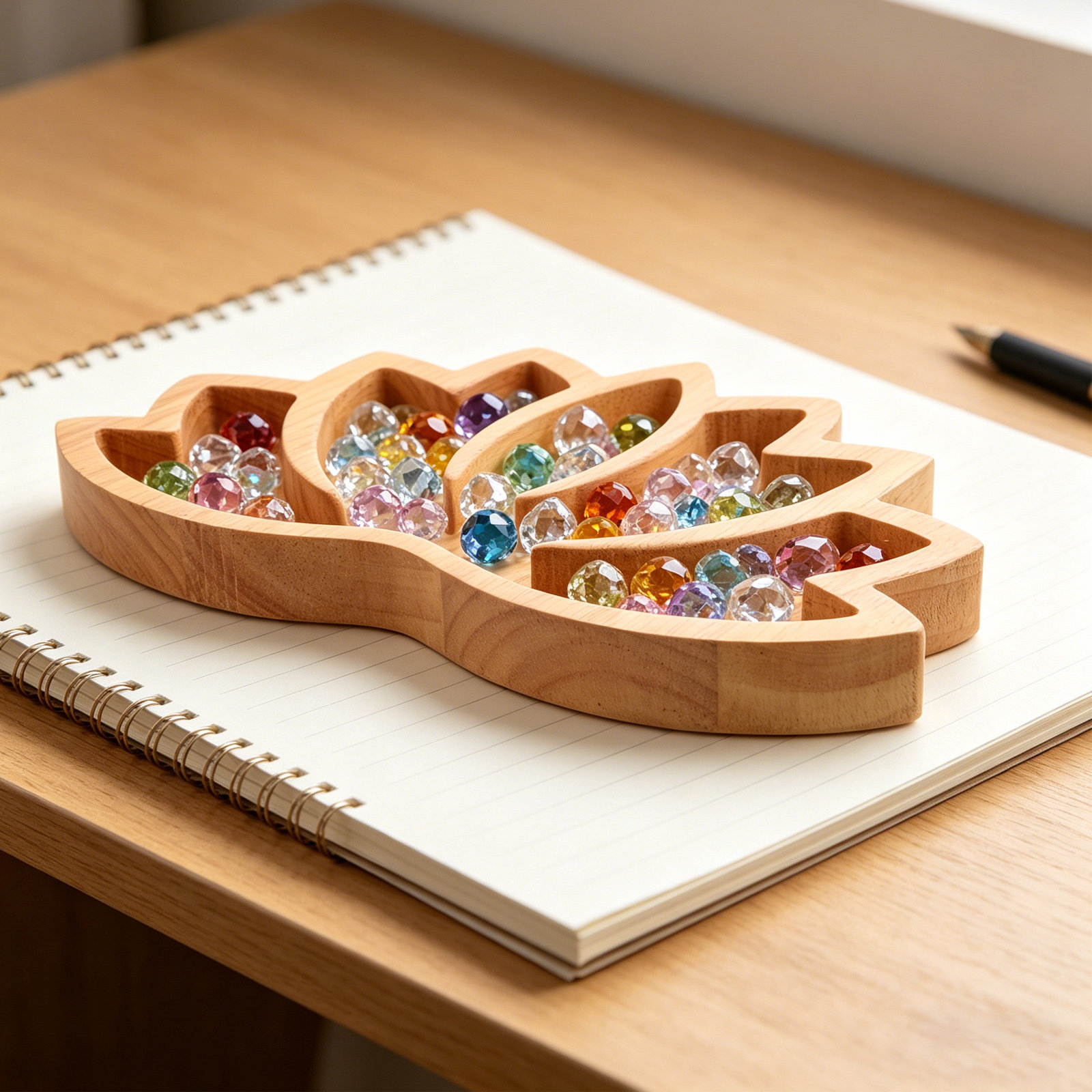 2 piezas de bandeja de madera  - Home Decor Organizer reseña y precio