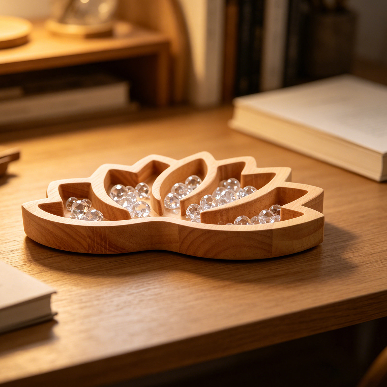 2 piezas de bandeja de madera  - Home Decor Organizer reseña y precio