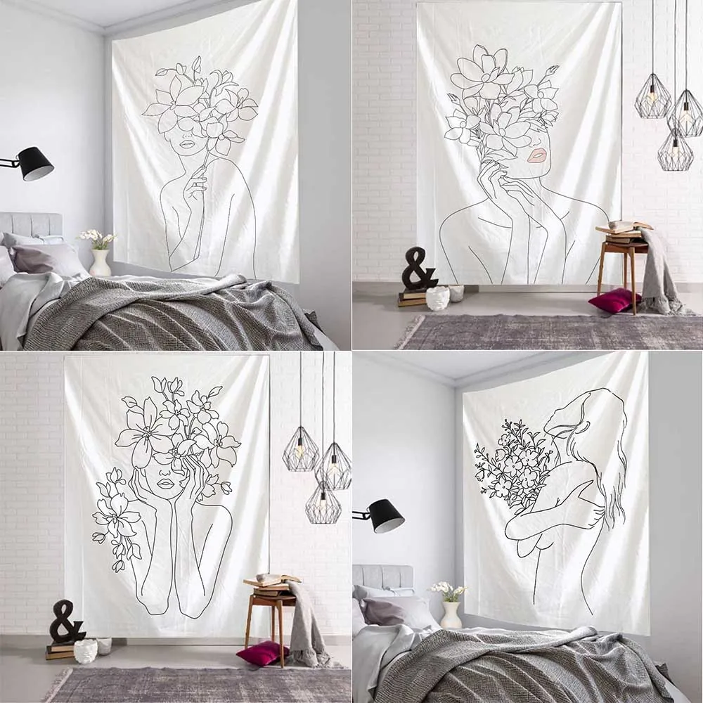 Tapiz artístico de línea Simpl - Home Decor Yoga reseña y precio