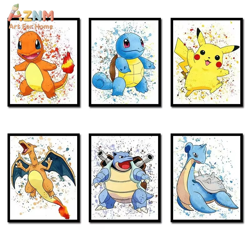 1 unidad, pintura en lienzo de - Watercolor Poster Print reseña y precio