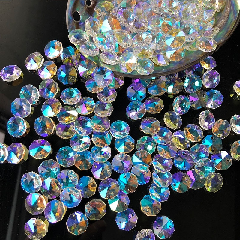 100 piezas de cuentas octogona - Crystal Sun Catcher reseña y precio