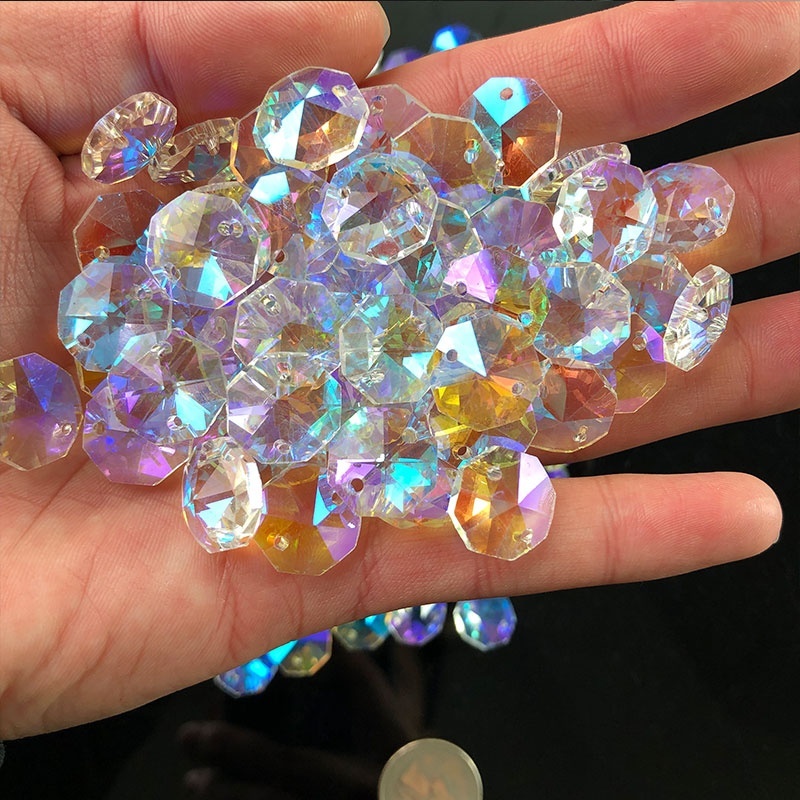 100 piezas de cuentas octogona - Crystal Sun Catcher reseña y precio