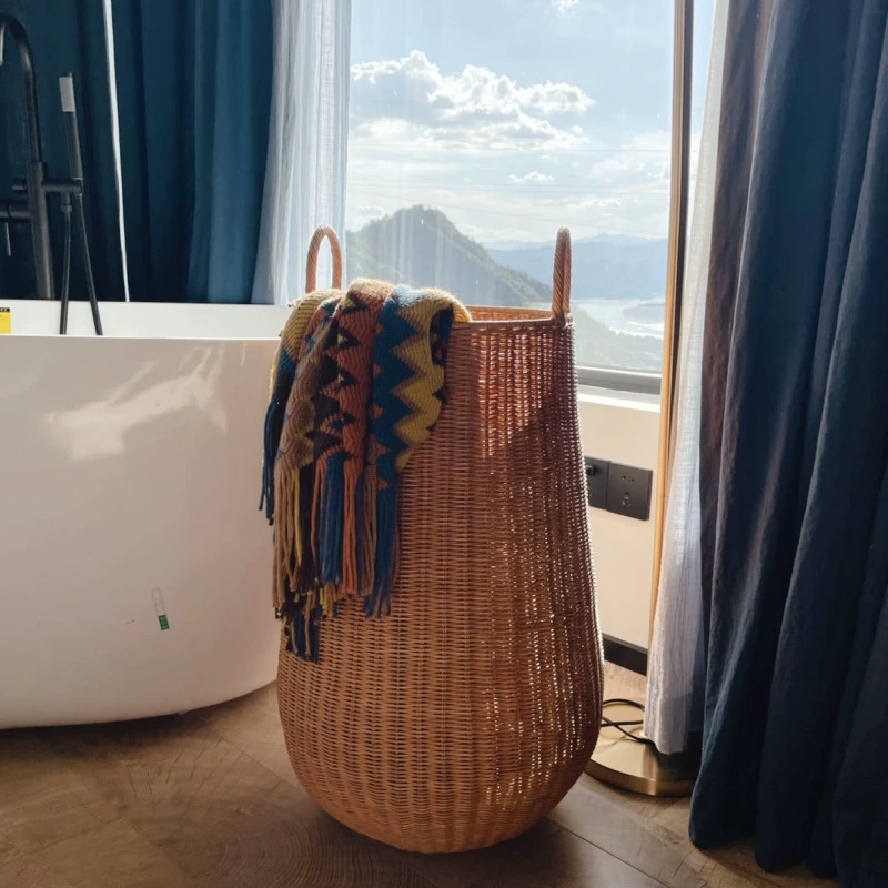 Cesto de Ropa Sucia de Ratán E - Home Decor Hampers reseña y precio
